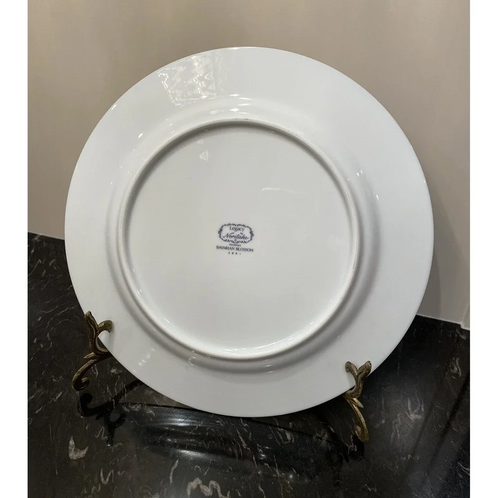 Rare Vintage Noritake China Legacy 3 Dinner Plates Bavarian Blossom 10.5